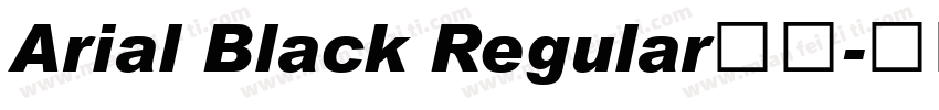 Arial Black Regular字体字体转换
